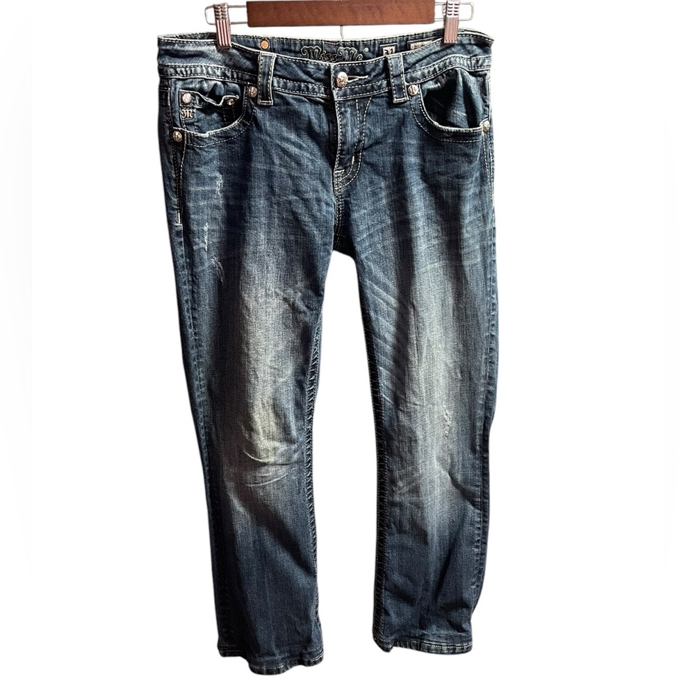 Miss Me Boot Cut Jeans | Size 31 | Distressed Blue Denim | Free Shipping
